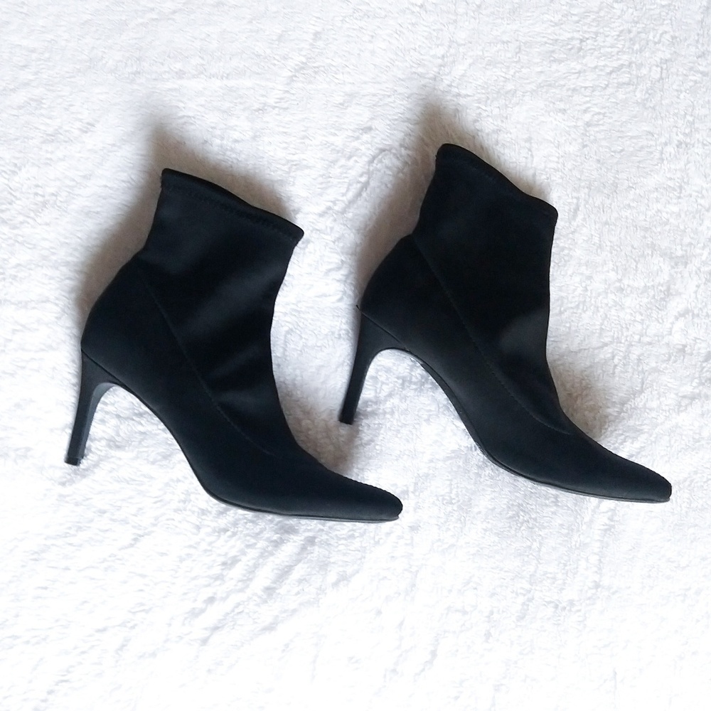 Cady Pointed Stiletto Sock Booties